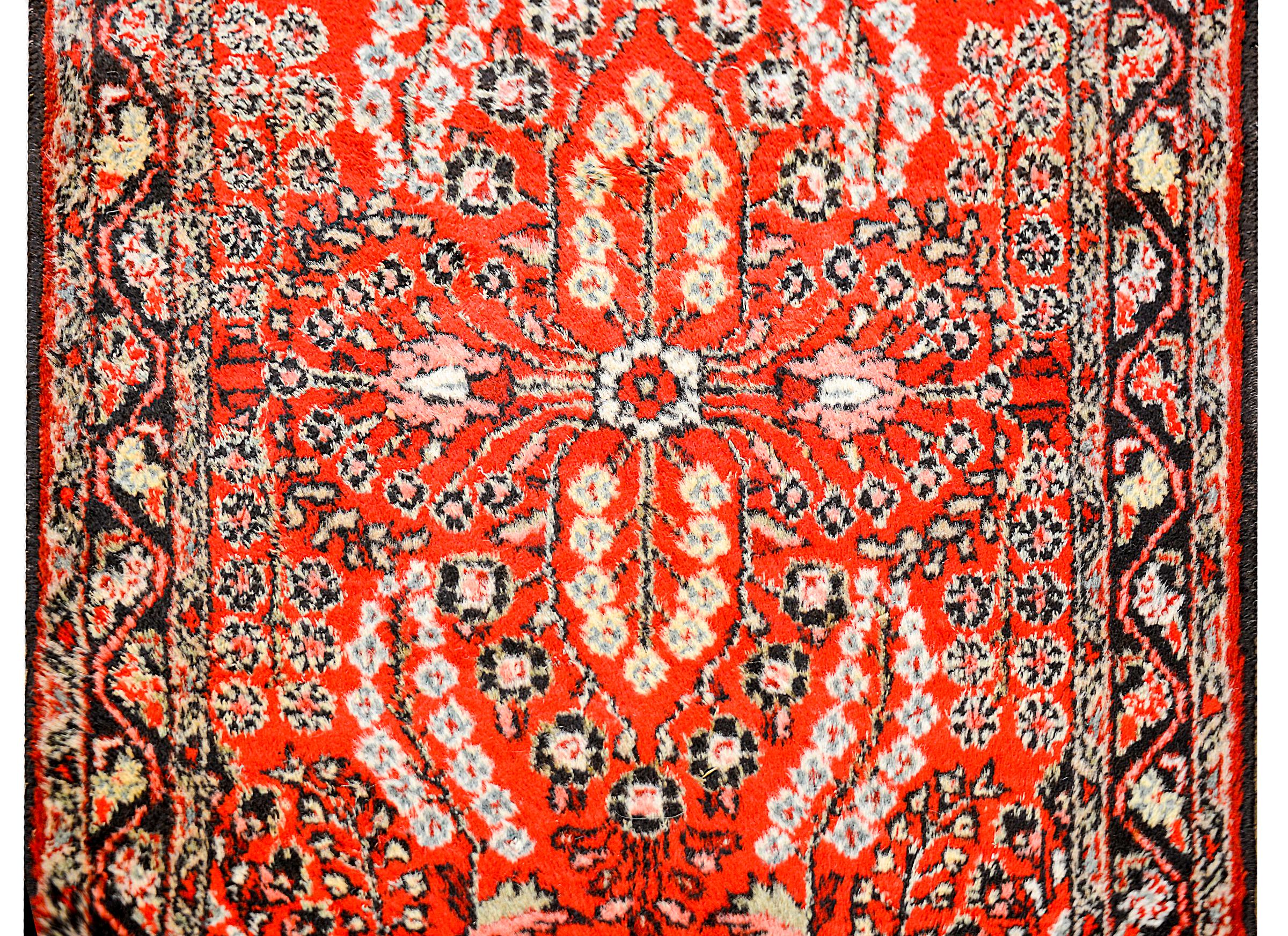 Sarouk Farahan Gorgeous Early 20th Century Dargazin Runner For Sale