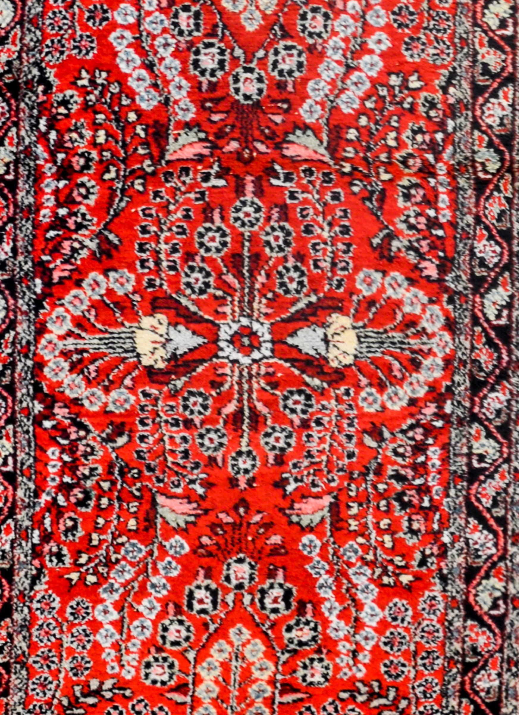 Vegetable Dyed Gorgeous Early 20th Century Dargazin Runner For Sale