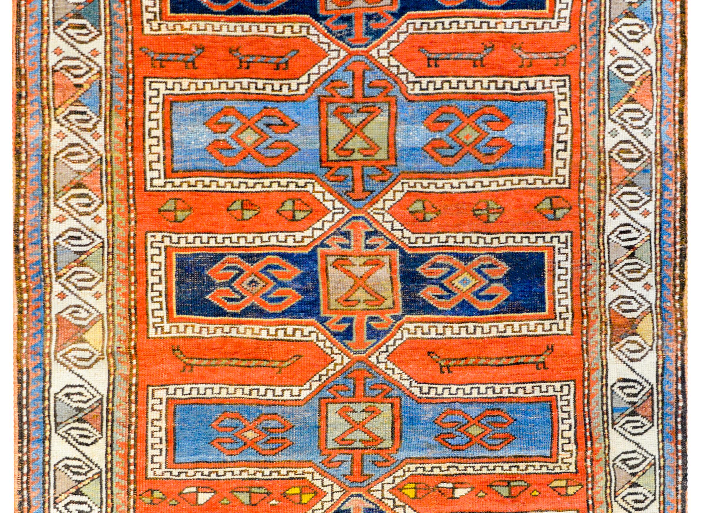 Azerbaijani Gorgeous Early 20th Century Kazak Rug