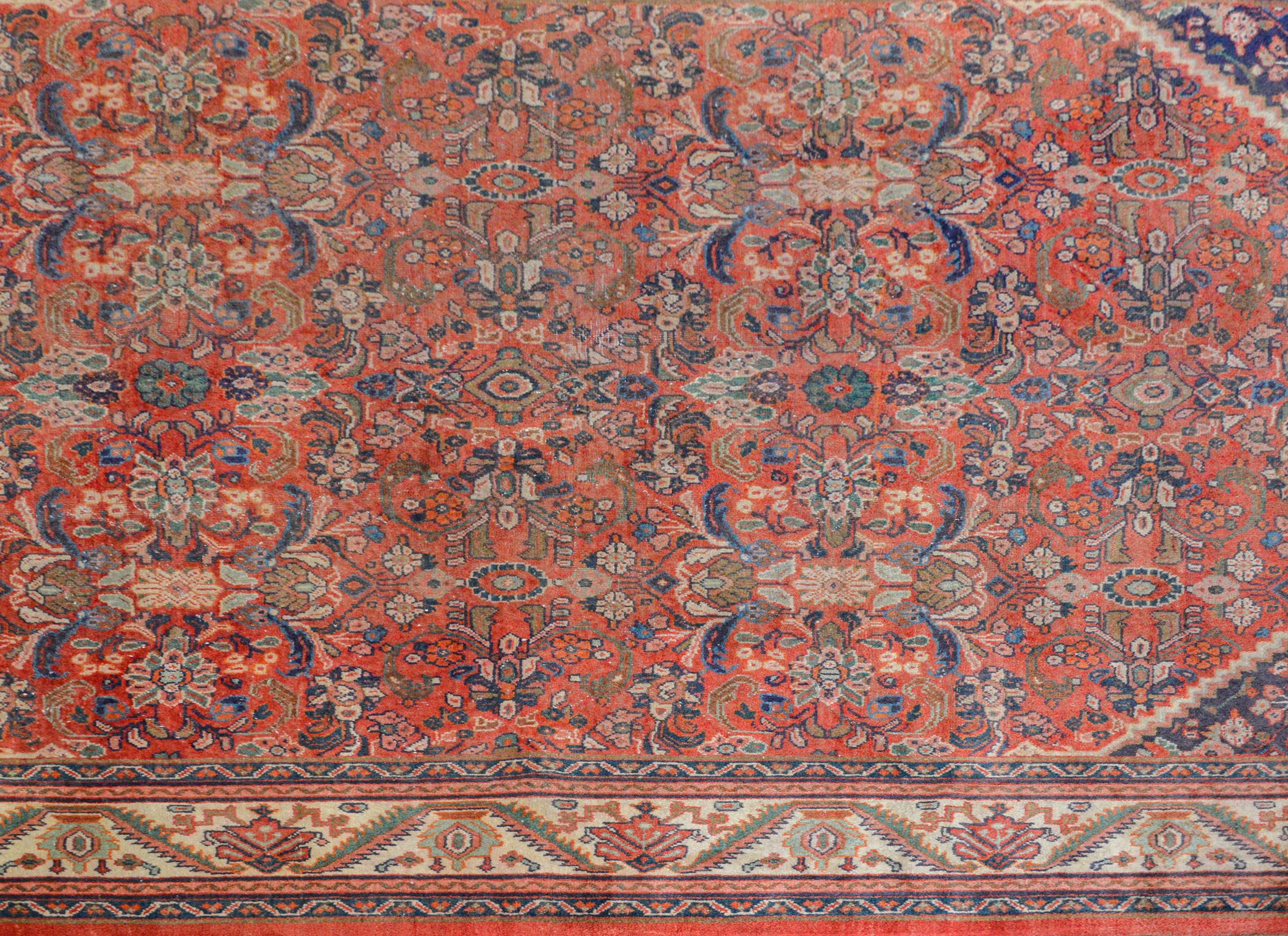 Persian Gorgeous Early 20th Century Mahal Rug