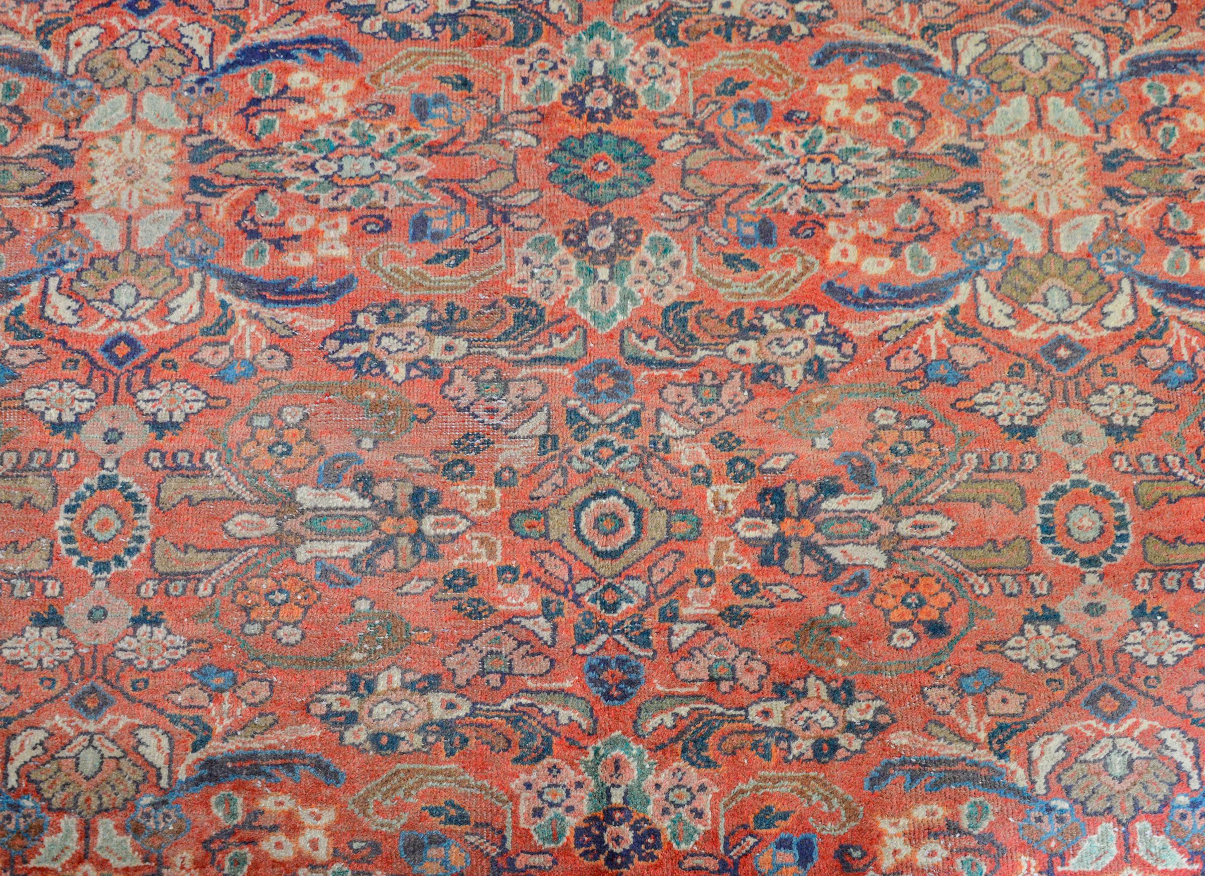 Mid-20th Century Gorgeous Early 20th Century Mahal Rug