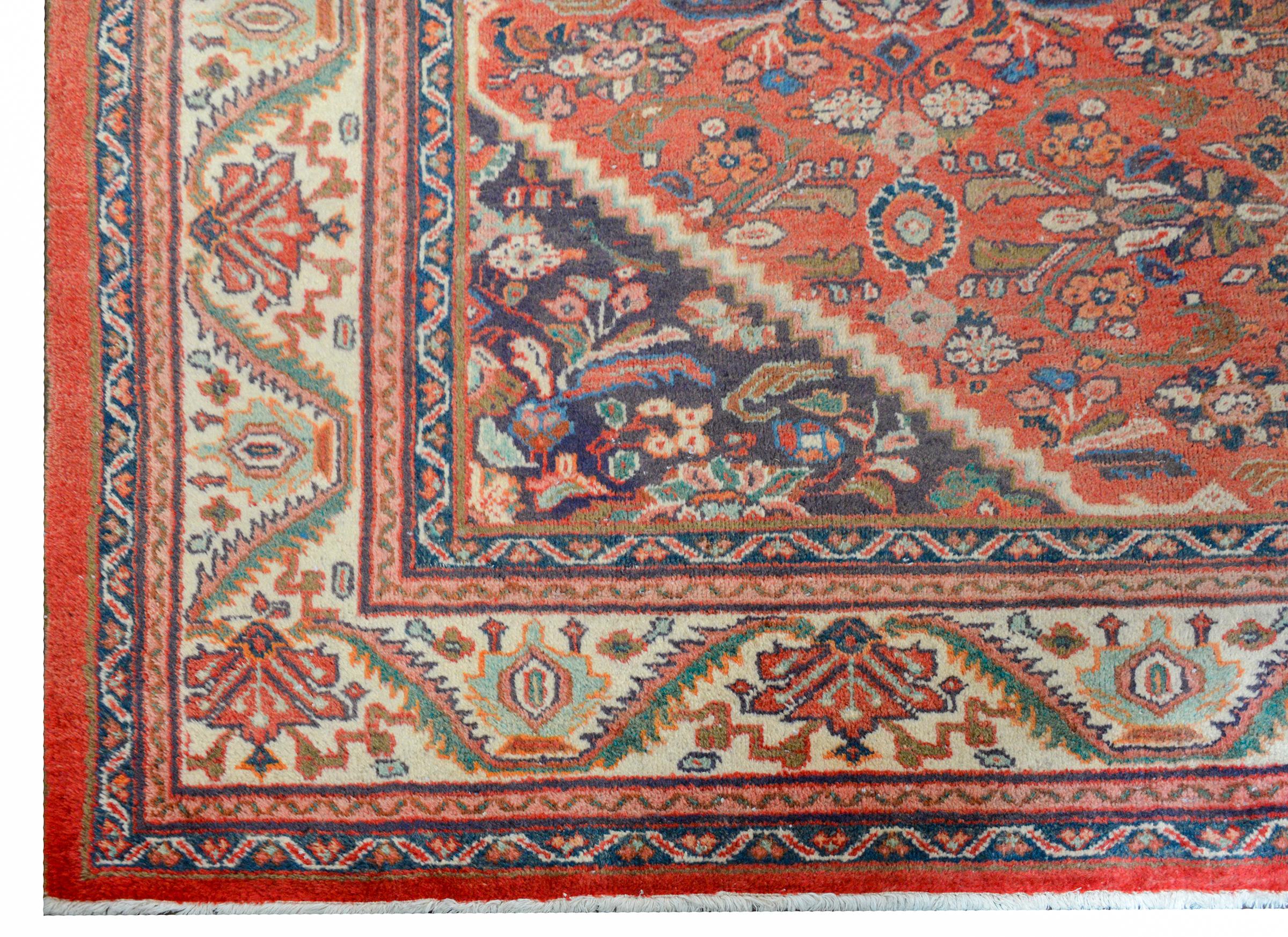Gorgeous Early 20th Century Mahal Rug 1