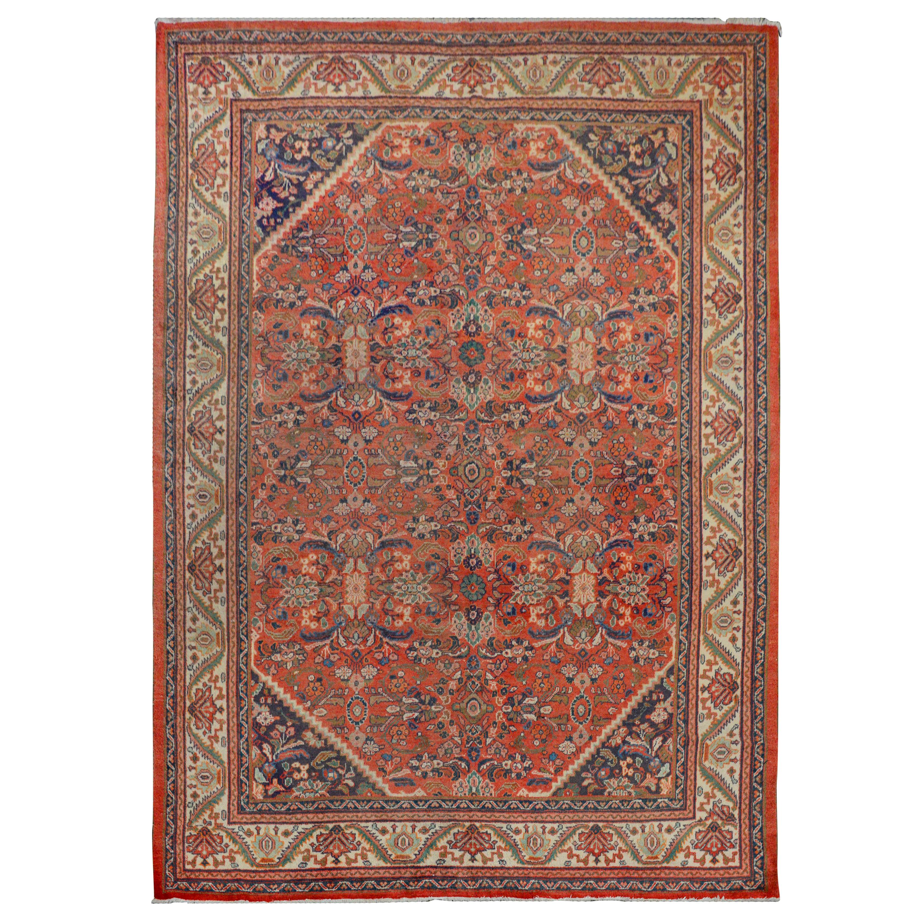 Gorgeous Early 20th Century Mahal Rug