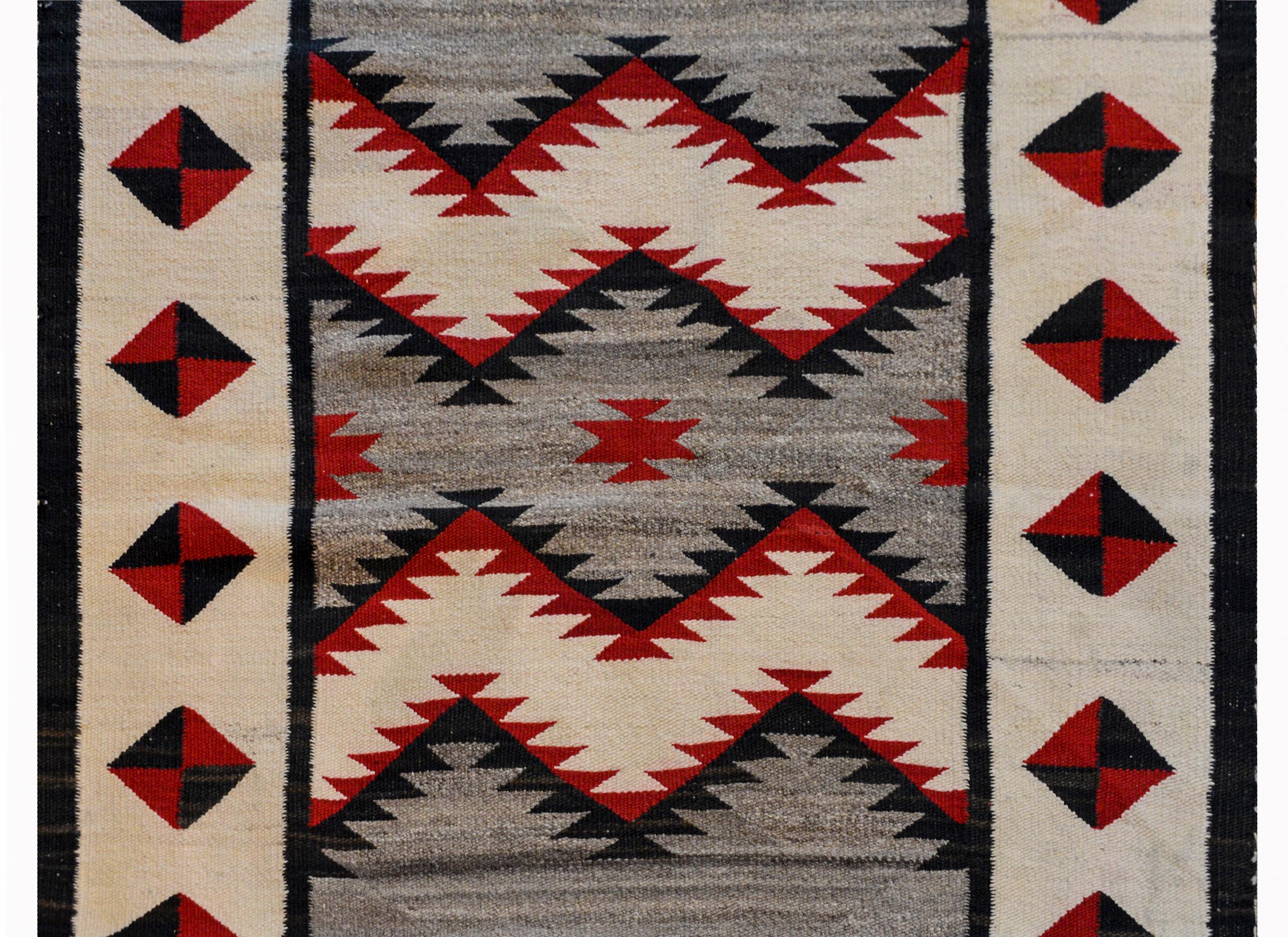 American Gorgeous Early 20th Century Navajo Rug