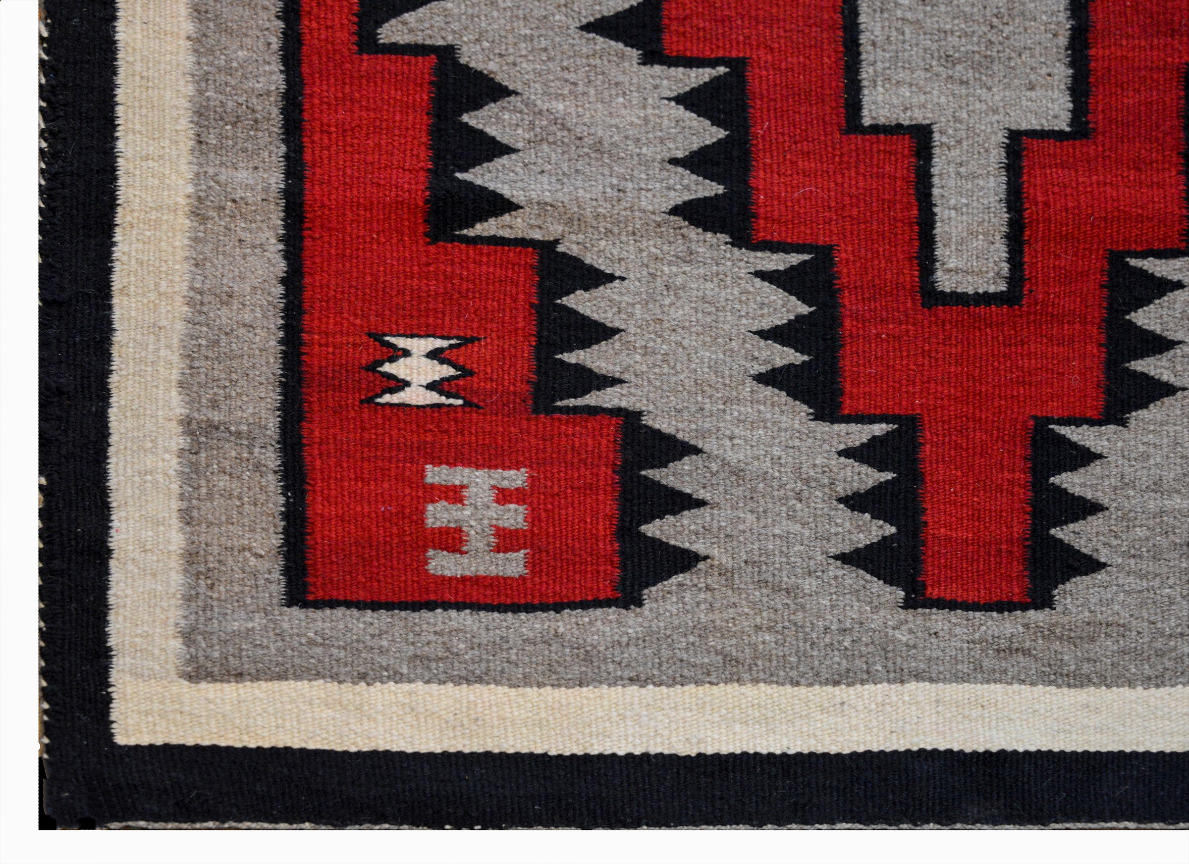 Mid-20th Century Gorgeous Early 20th Century Navajo Rug