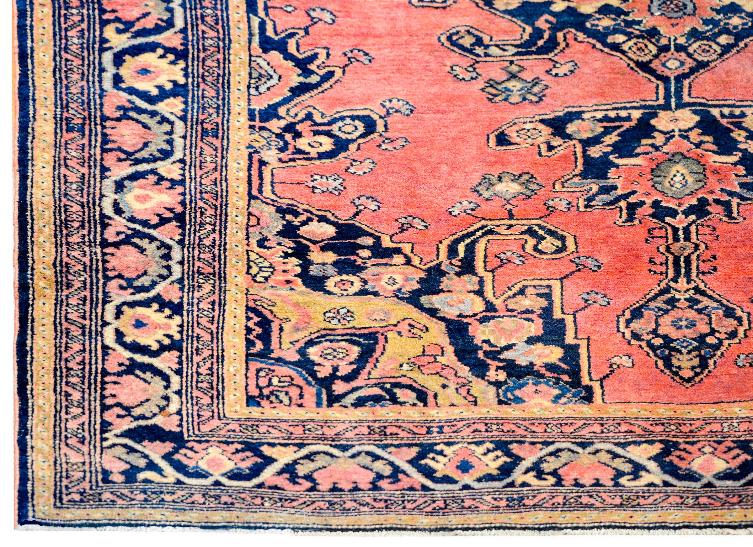 Vegetable Dyed Gorgeous Early 20th Century Nehavand Rug For Sale
