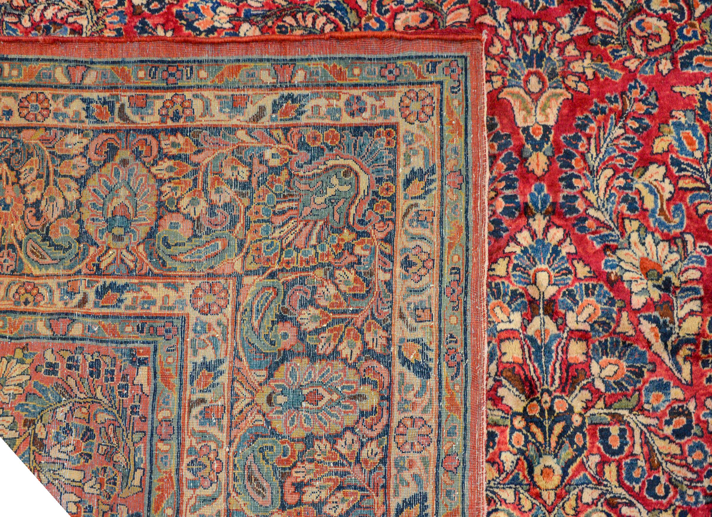 Gorgeous Early 20th Century Sarouk Rug 2