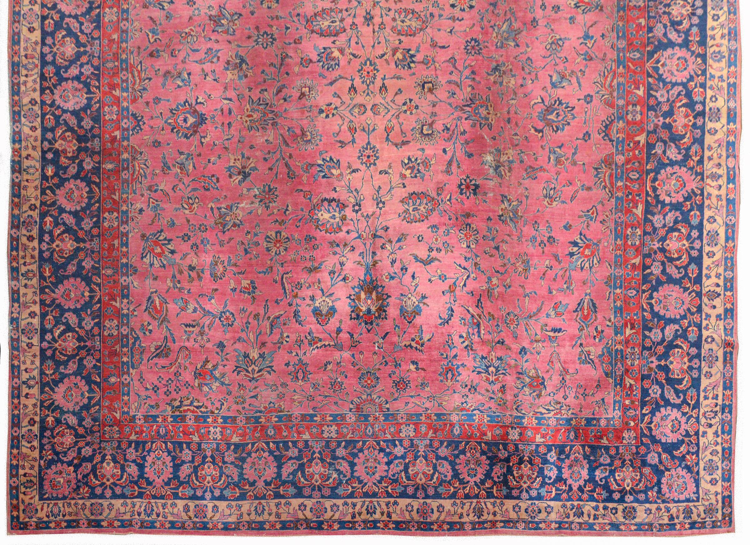 Sarouk Farahan Gorgeous Early 20th Century Sarouk Rug For Sale