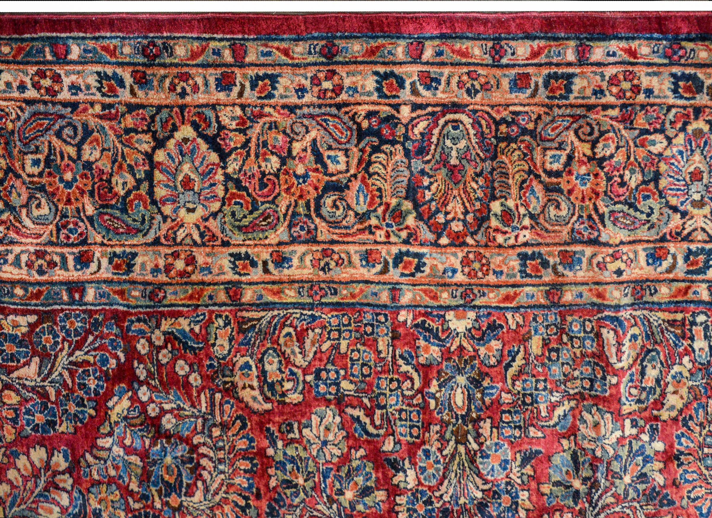 Persian Gorgeous Early 20th Century Sarouk Rug
