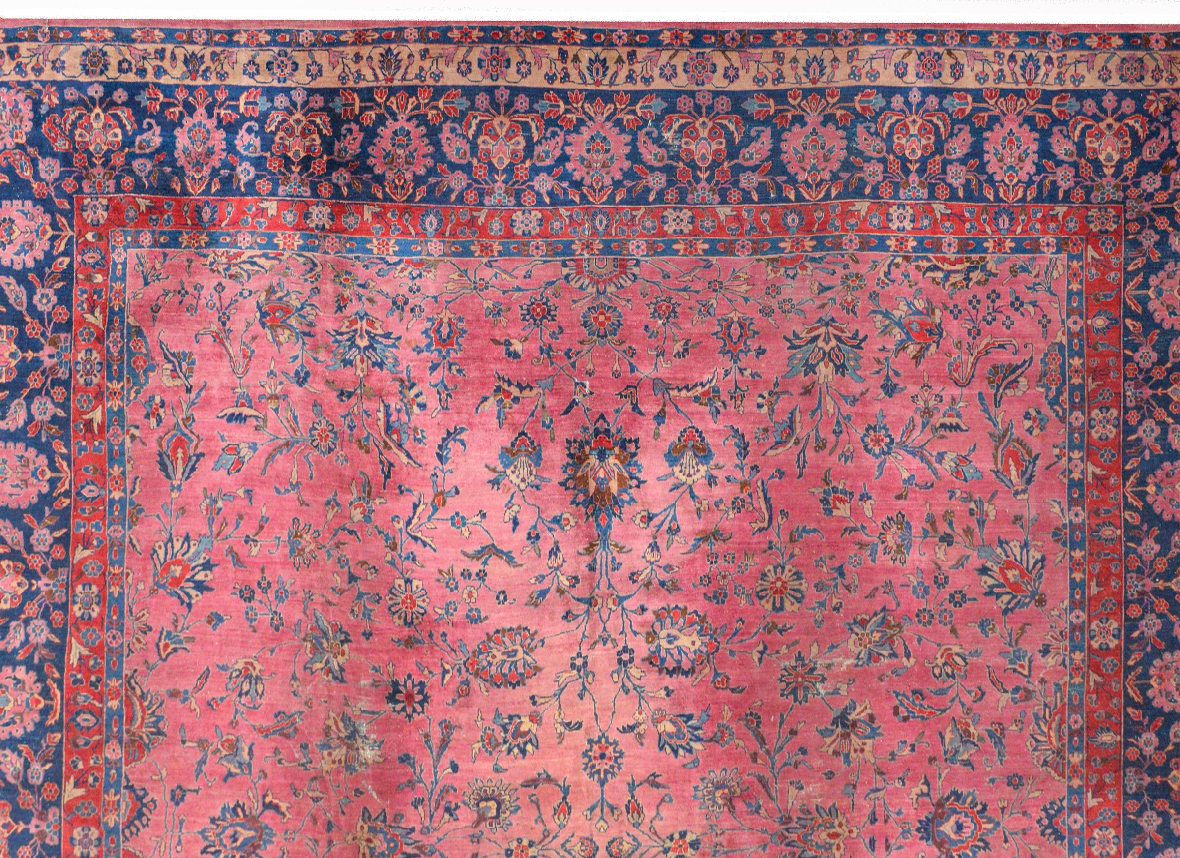Persian Gorgeous Early 20th Century Sarouk Rug For Sale