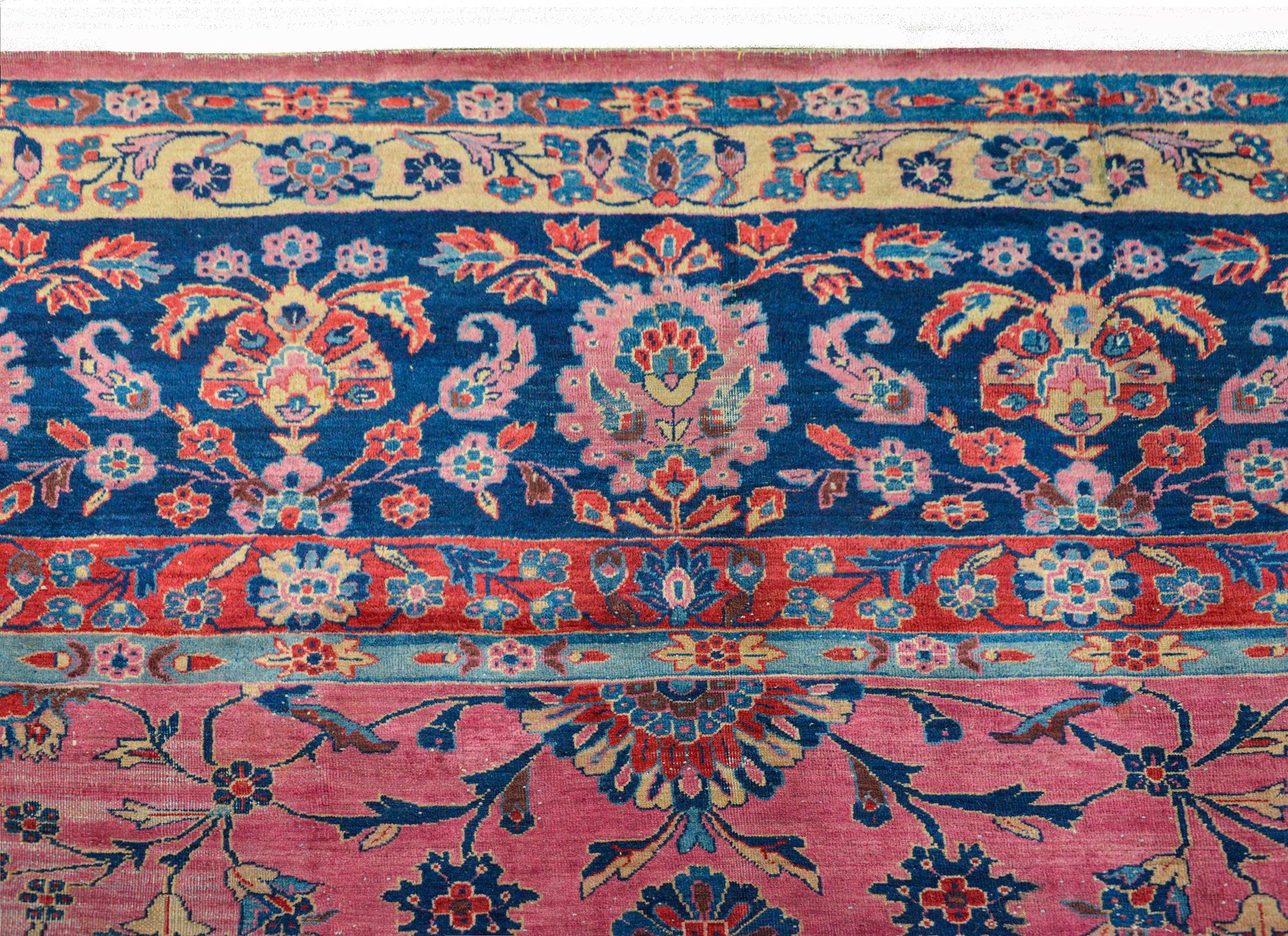 Wool Gorgeous Early 20th Century Sarouk Rug For Sale