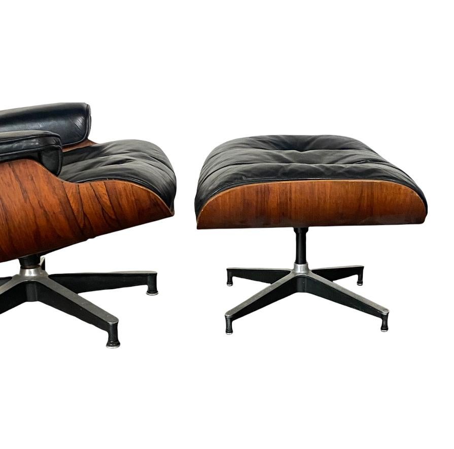American Gorgeous Early Herman Miller Eames Lounge Chair and Ottoman
