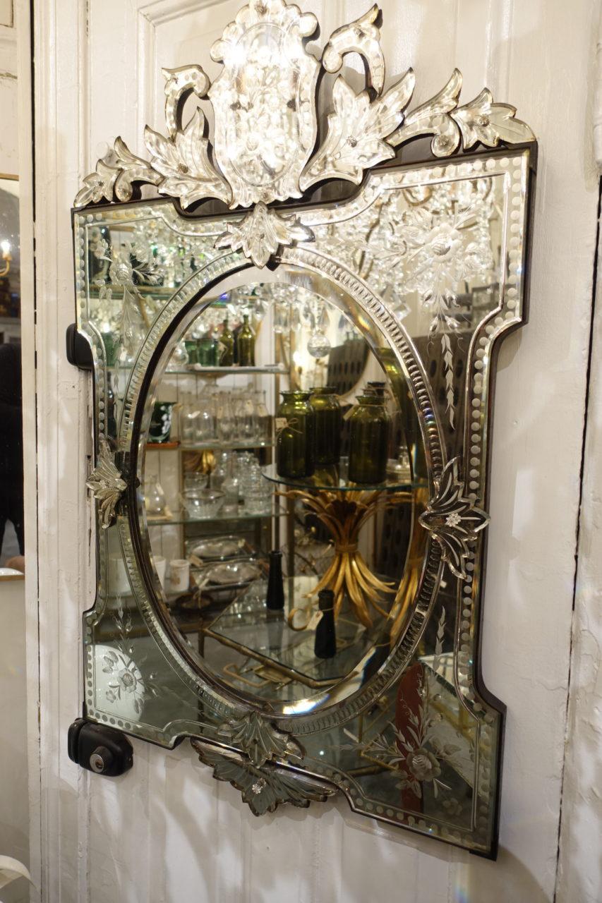 Gorgeous Elaborate Early 20th Century Venetian Mirror 2