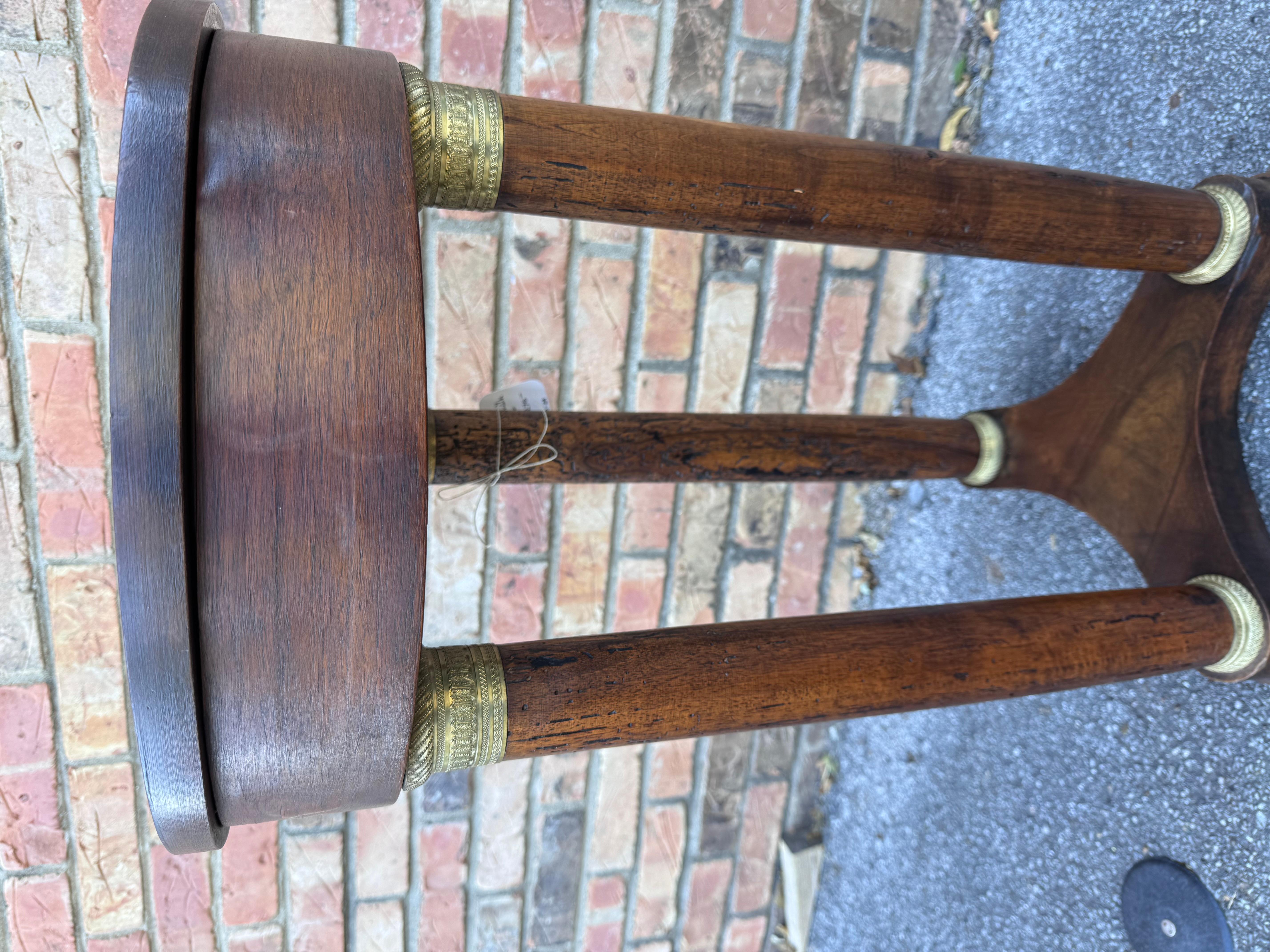 Hardwood Gorgeous Empire Side Table For Sale