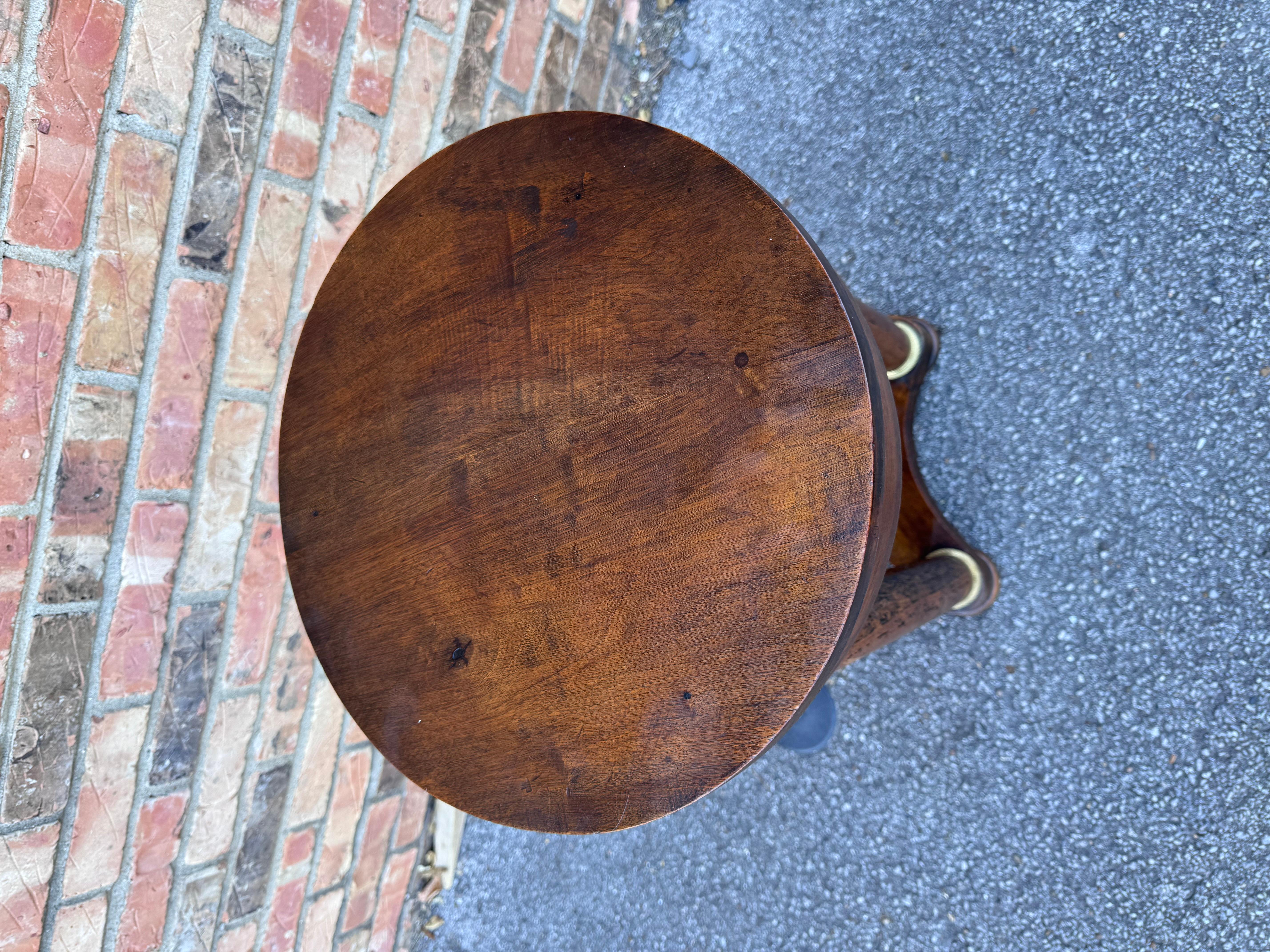 Gorgeous Empire Side Table For Sale 3