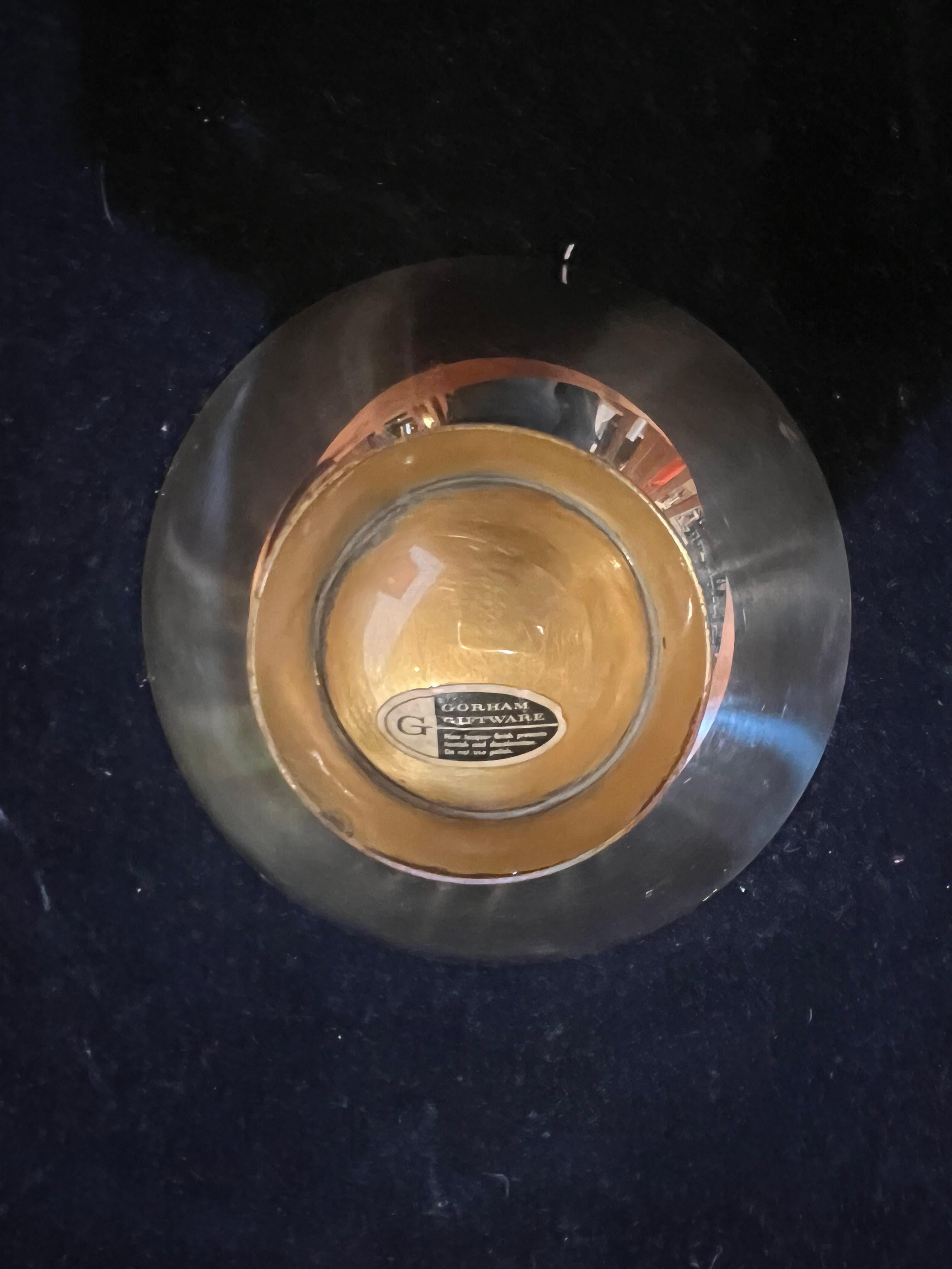 American Gorgeous Enameled Decorative Bowl in Brass by Gorham