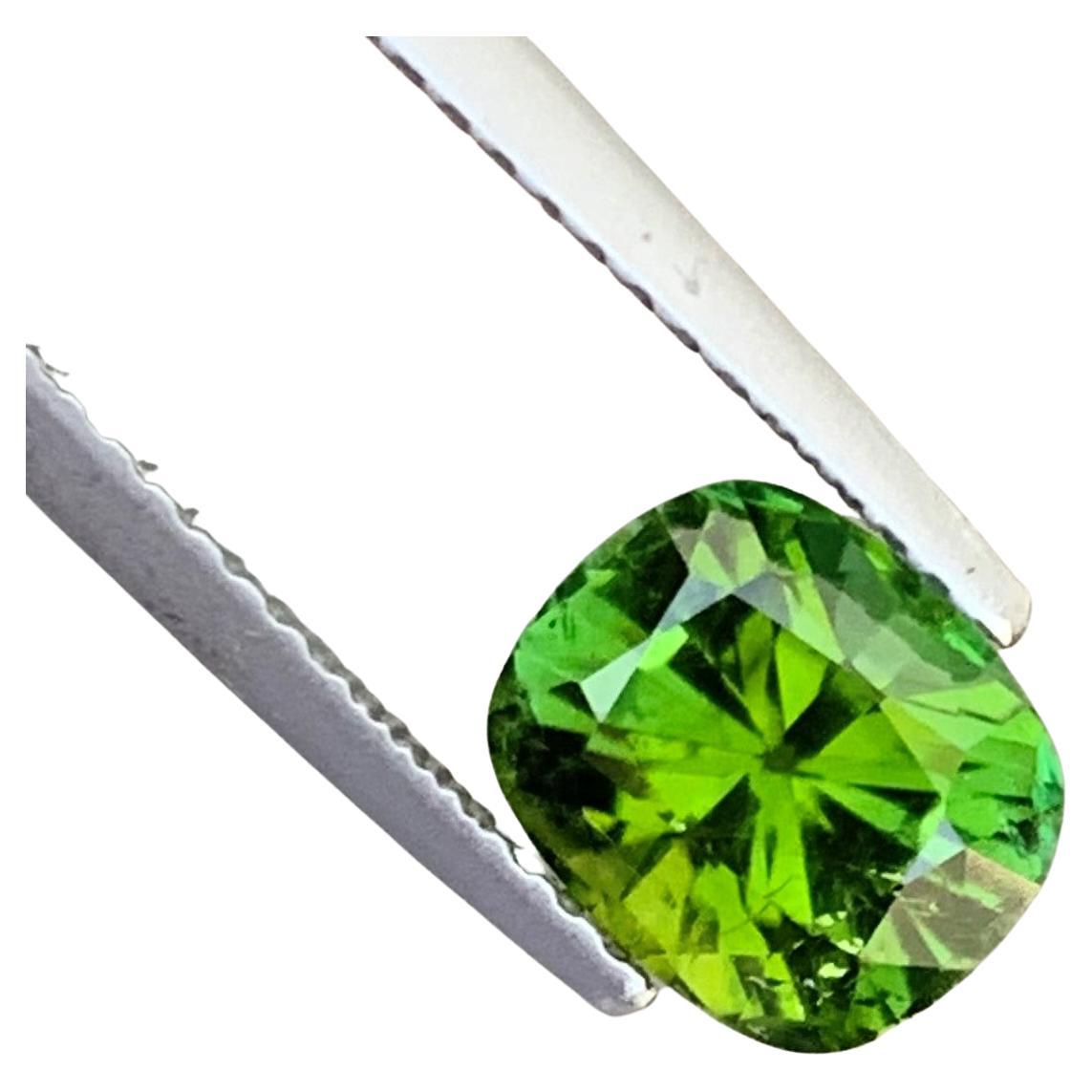 Gorgeous Fancy Cut 1.80 Carat Natural Green Loose Tourmaline Gemstone For Sale