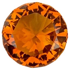 Gorgeous Fanta 3.10 Carats Round Shape Loose Madeira Citrine Ring Gem