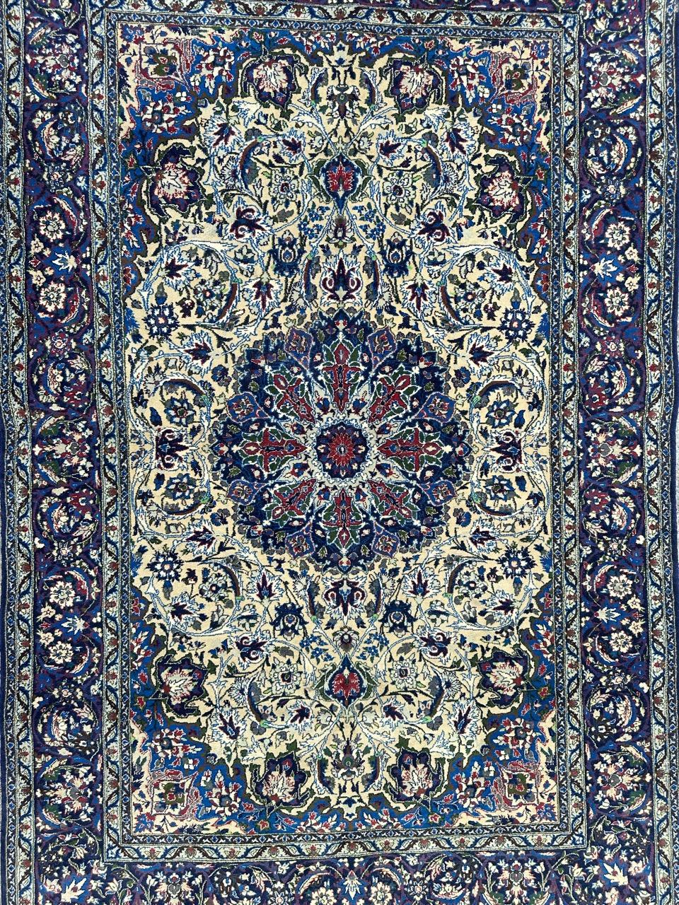 Magnifique tapis d'Ispahan en vente 10