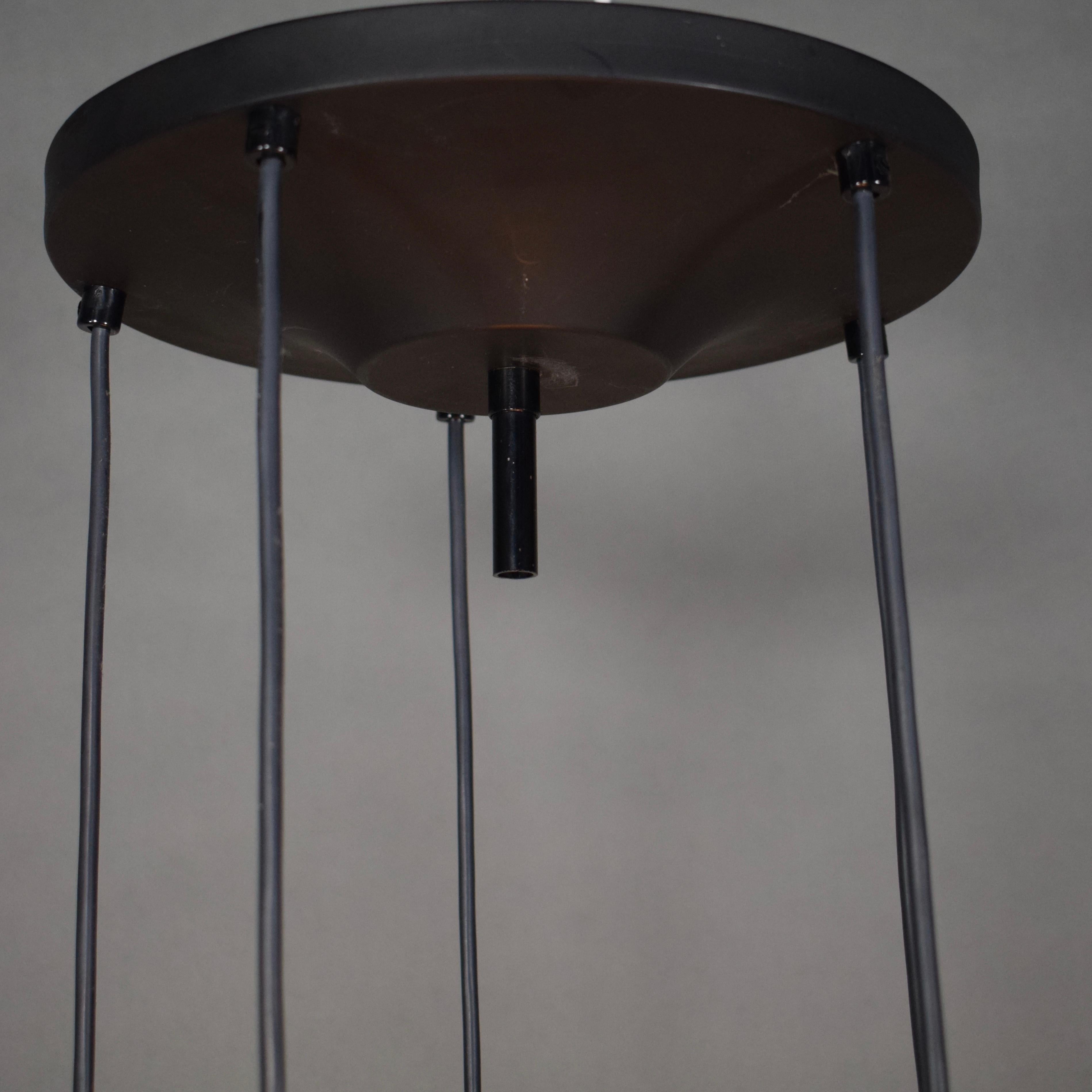 Gorgeous Five-Globe Chandelier, 1970s In condizioni buone in vendita a Pijnacker, Zuid-Holland