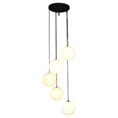Gorgeous Five-Globe Chandelier, 1970s