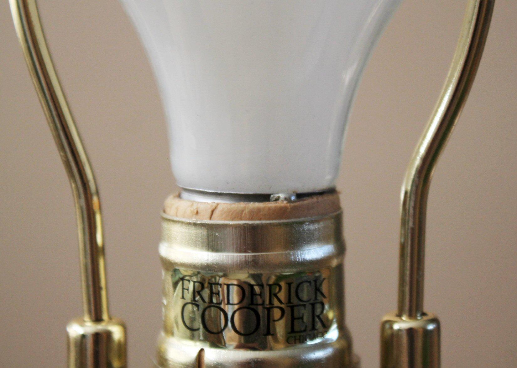 Wunderschöne FREDERICK COOPER Kristall-Tischlampe 1970er Hollywood Regency Deko-Dekor im Angebot 1