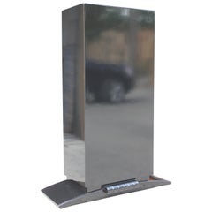 Gorgeous French Art Deco Black Lacquered Pedestal, circa 1940s