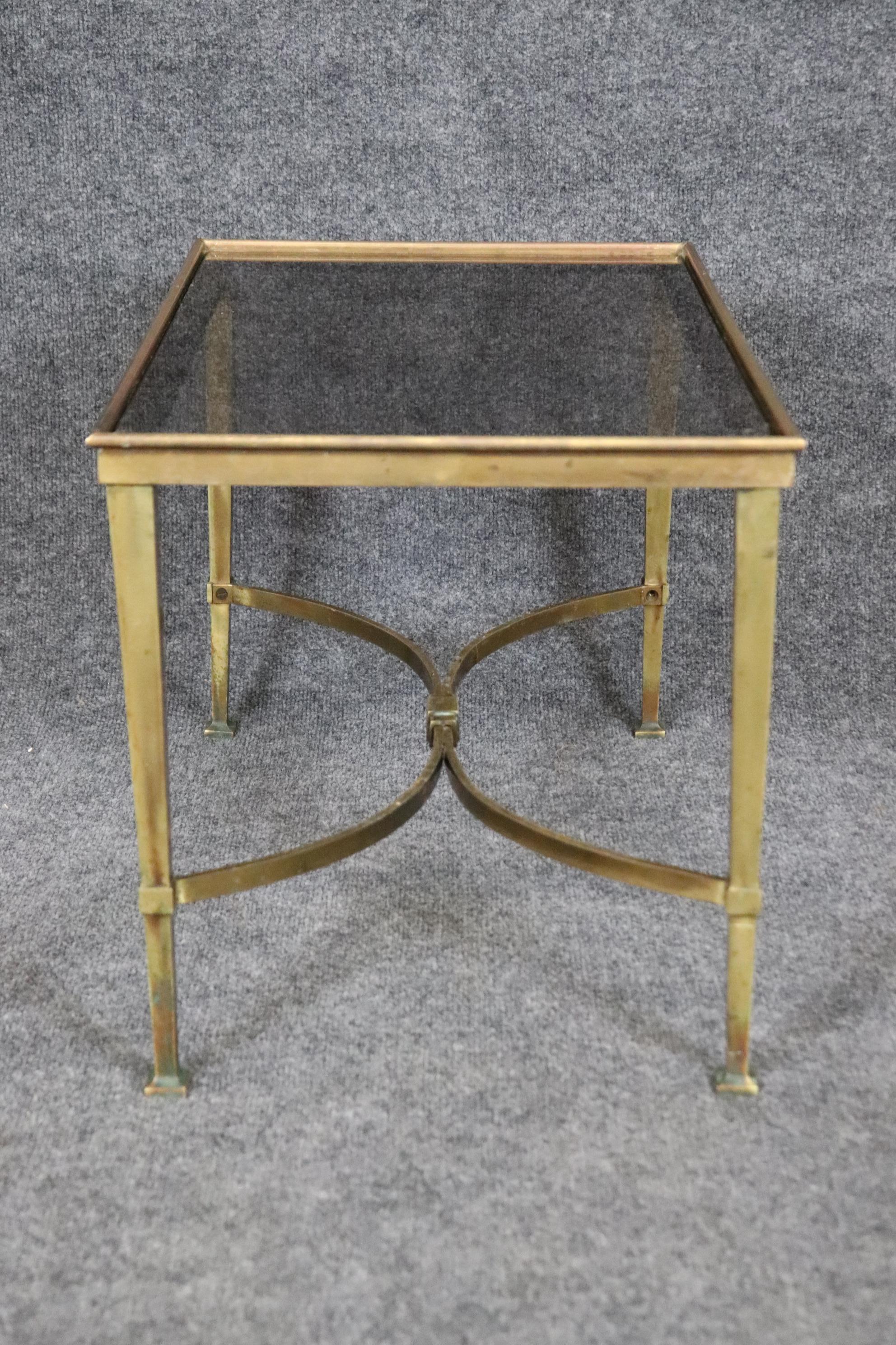Gorgeous French Directoire Petite Gilt Bronze End Table or Coffee Table  For Sale 2