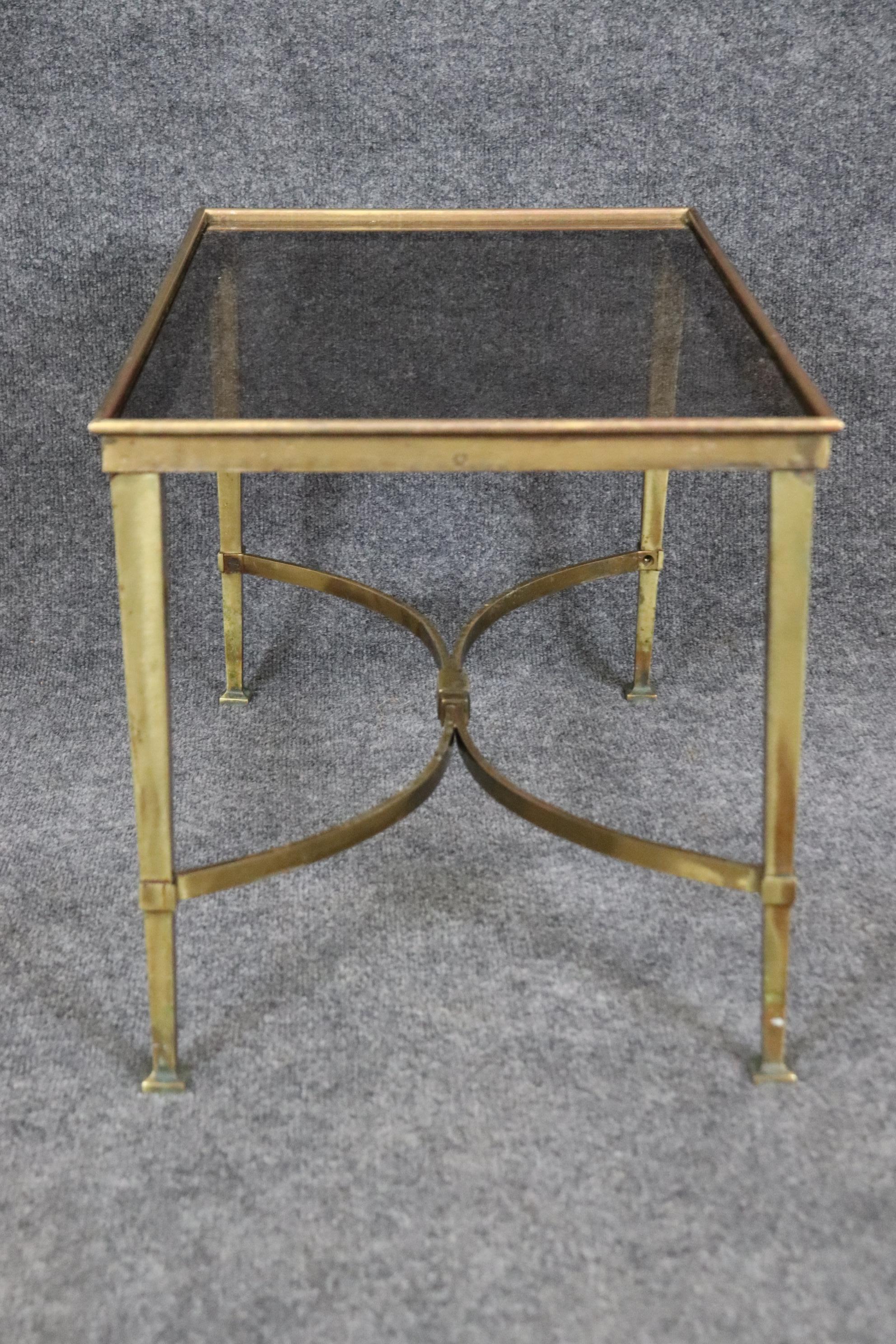 Gorgeous French Directoire Petite Gilt Bronze End Table or Coffee Table  For Sale 5
