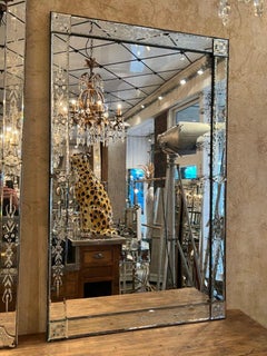 Gorgeous French Venetian Mirror 1920-40s