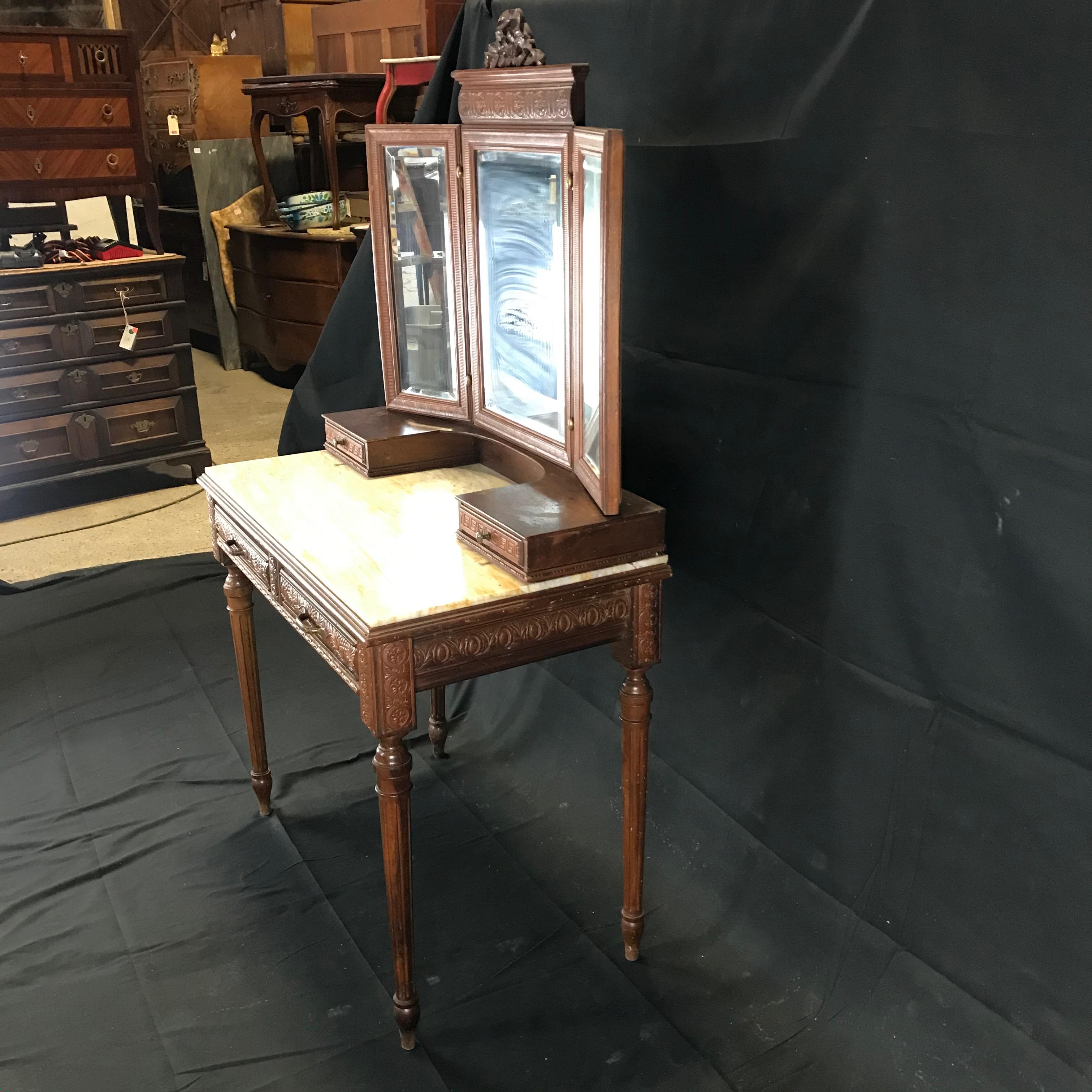 marble topped dressing table