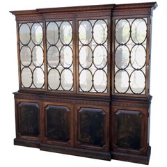 Gorgeous Georgian Style Mahogany Breakfront