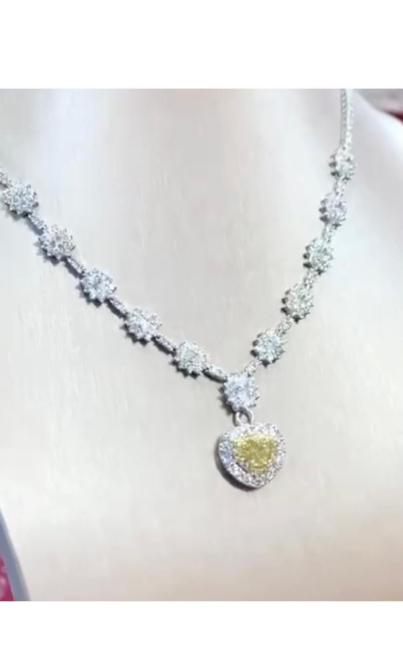 Magnifique collier en diamants élégants de 2, 01 carats certifiés par le GIA Neuf - En vente à Massafra, IT