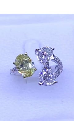 Gorgeous GIA Certified Ct 4 of Diamonds on Ring