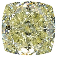 Precioso diamante amarillo fantasía certificado por el GIA de 6,08 quilates Claridad VVS2
