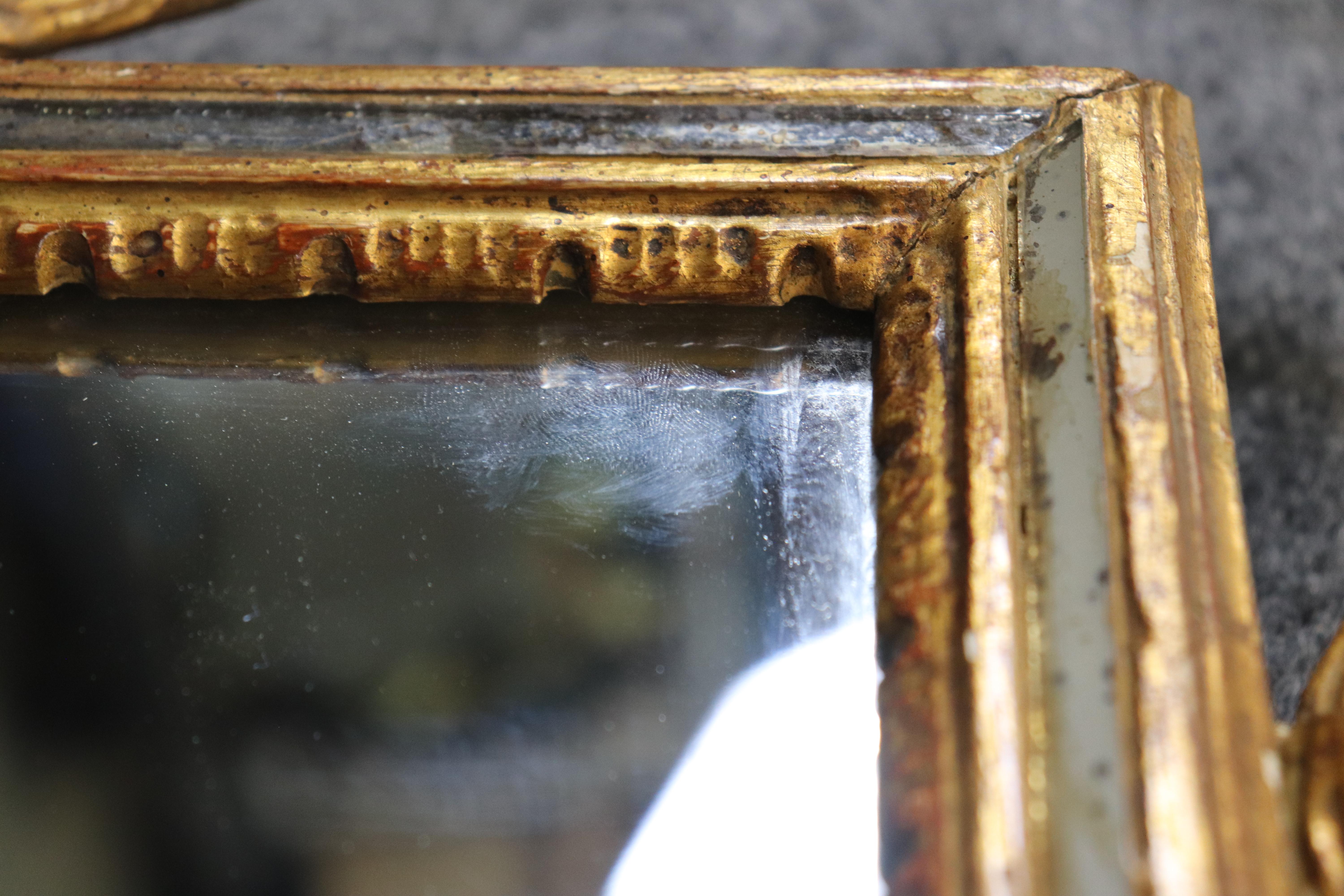 Gorgeous Giltwood Faux Bois Floral Italian Hollywood Regency Wall Mirror For Sale 5