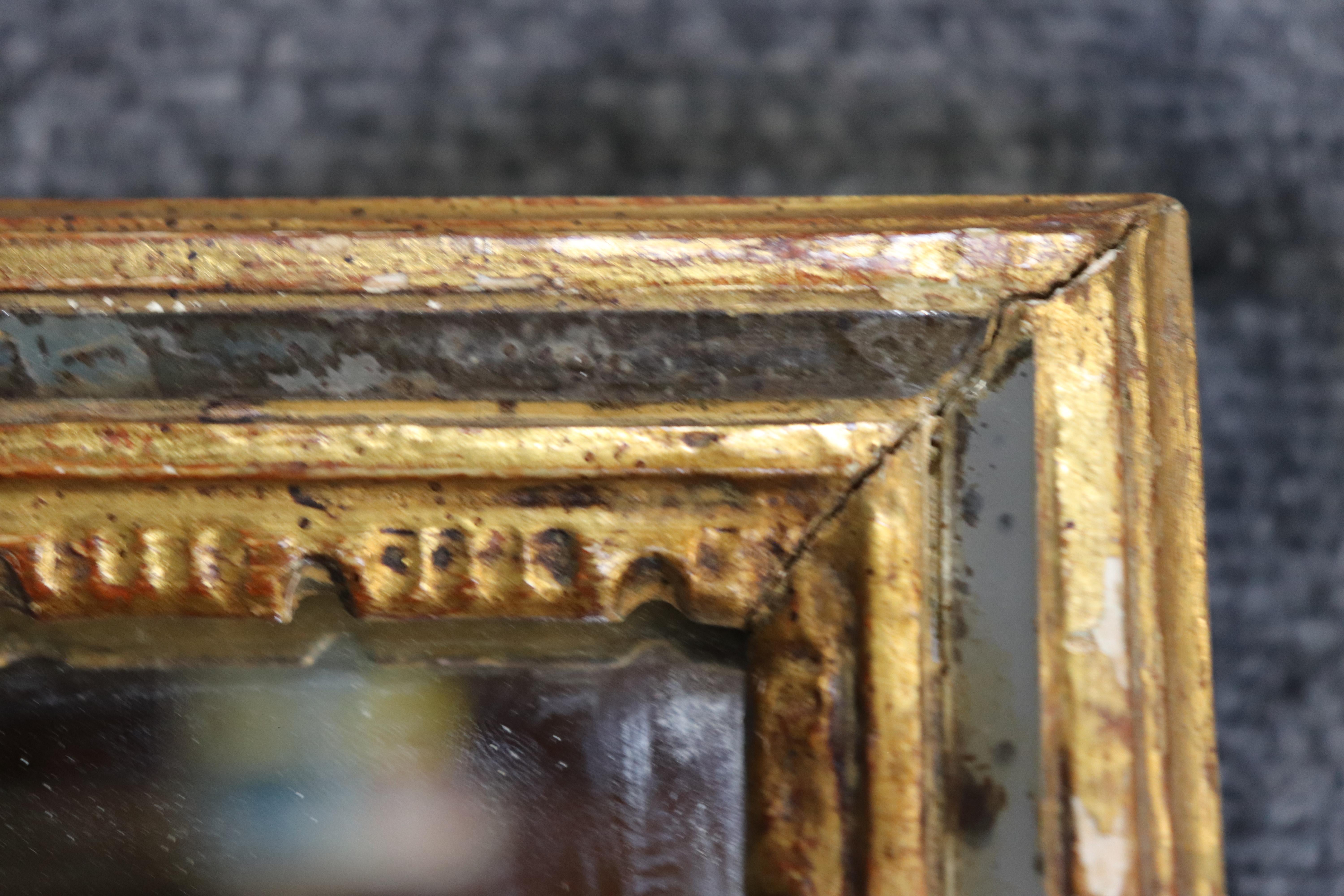 Gorgeous Giltwood Faux Bois Floral Italian Hollywood Regency Wall Mirror For Sale 6