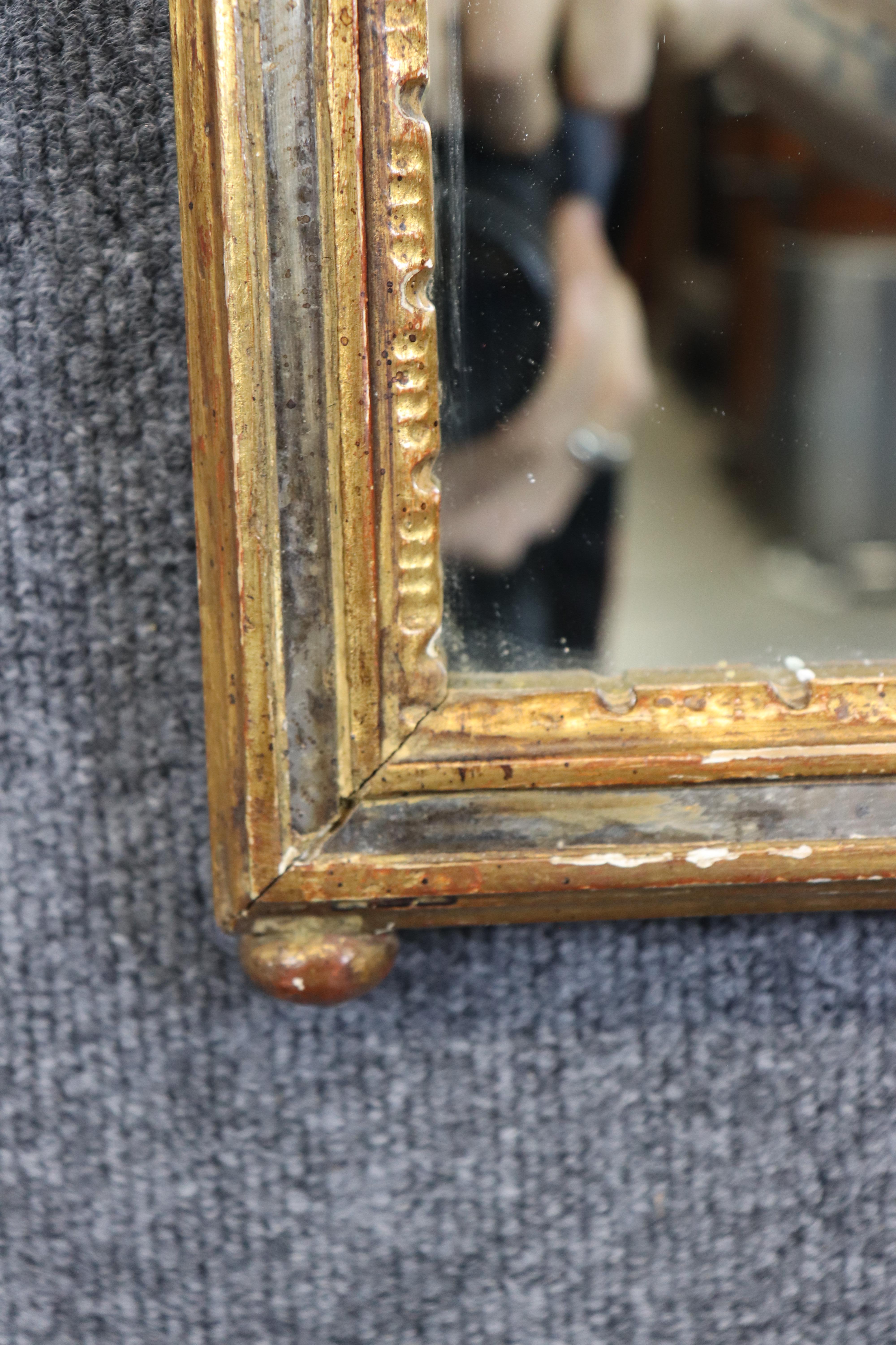 Gorgeous Giltwood Faux Bois Floral Italian Hollywood Regency Wall Mirror For Sale 7