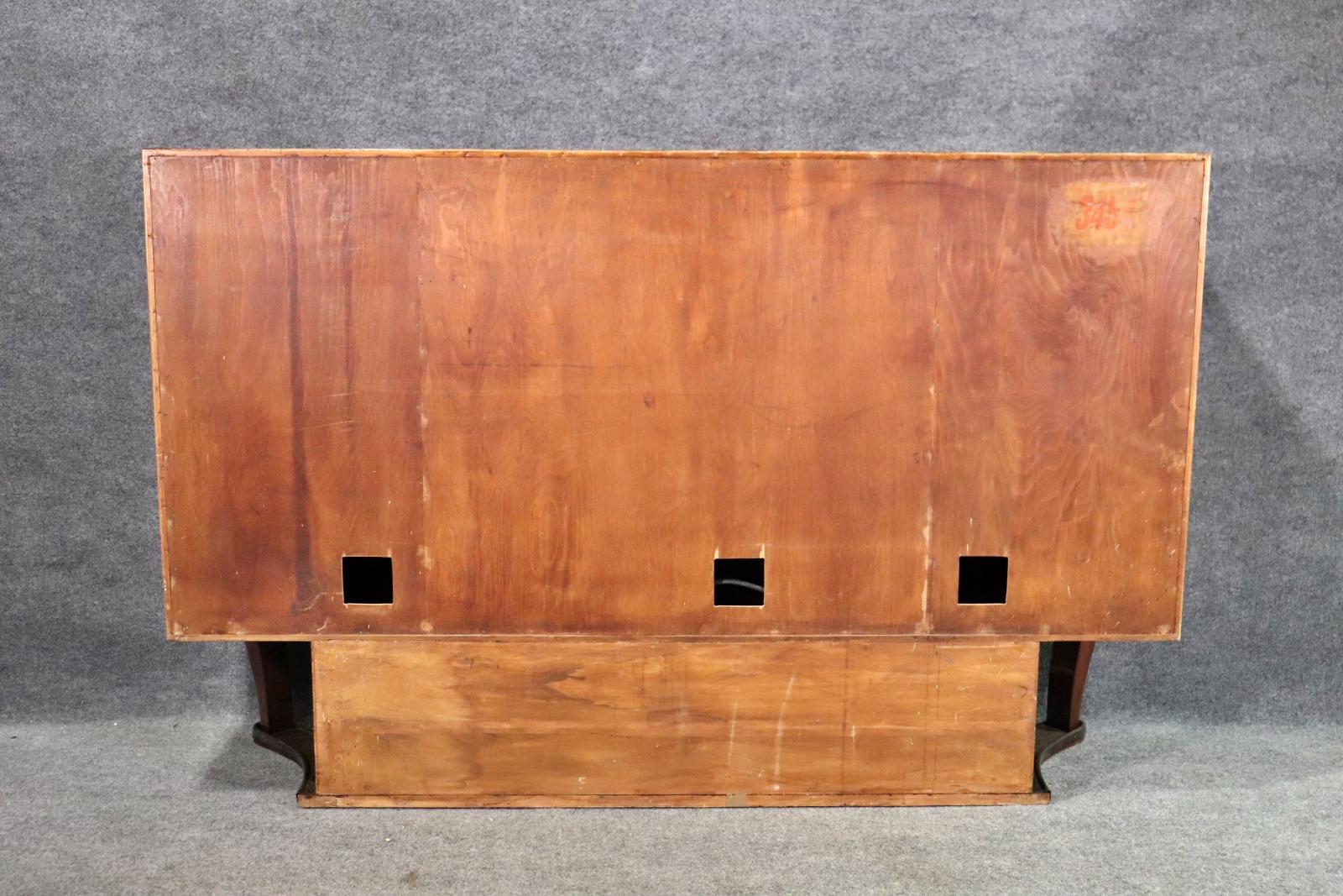 Prachtvolle Anrichte im Stil von Gio Ponti aus Pergament und Palisander für die Bar im Angebot 6