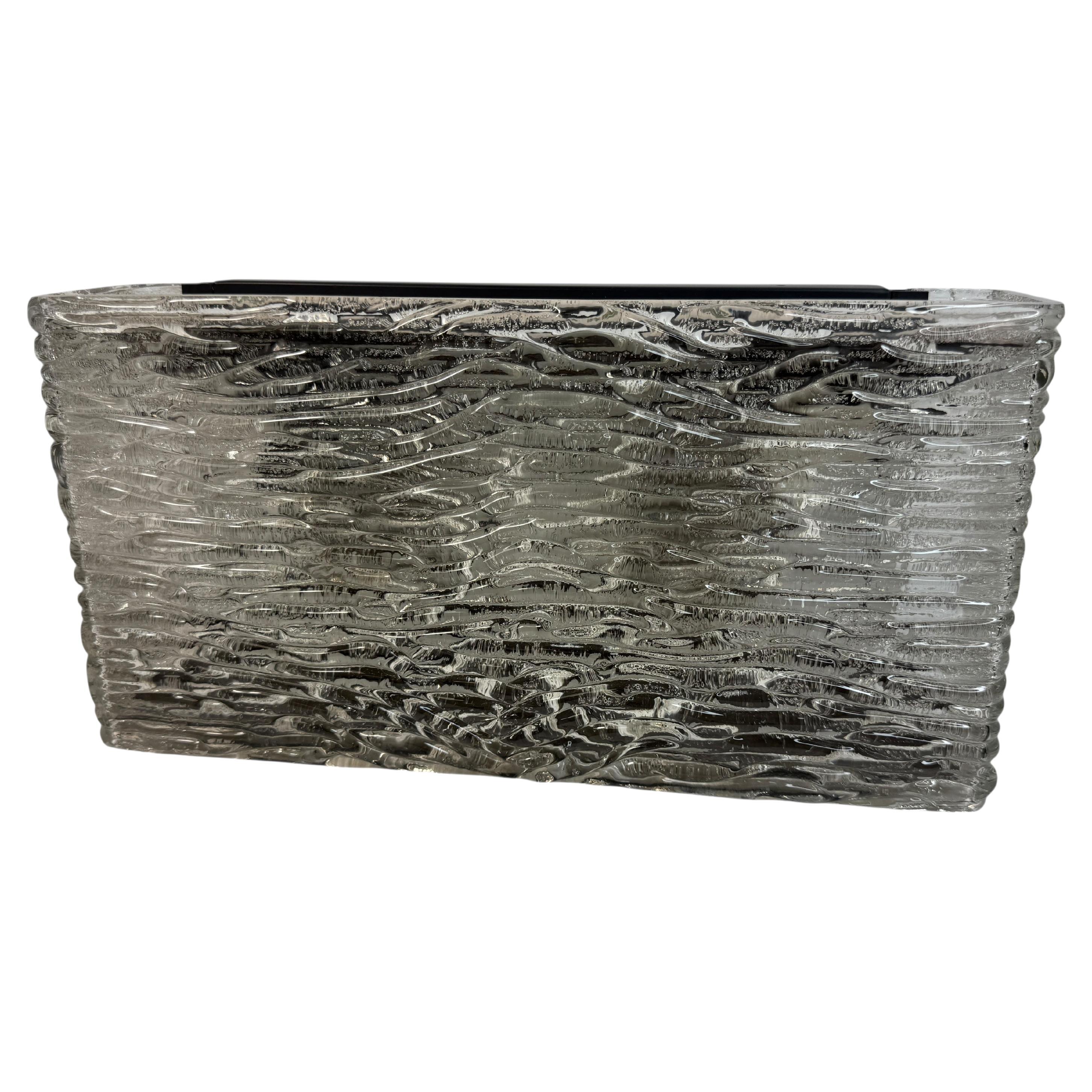 Splendide applique in vetro ghiaccio a grande scala, Kaiser Leuchten Germania, anni 
60 in vendita