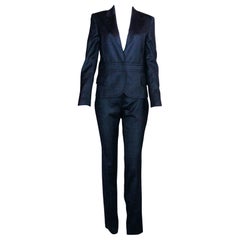 Used UNWORN Gucci by Tom Ford Tailored Pants Business Suit with Leather Trimming 38