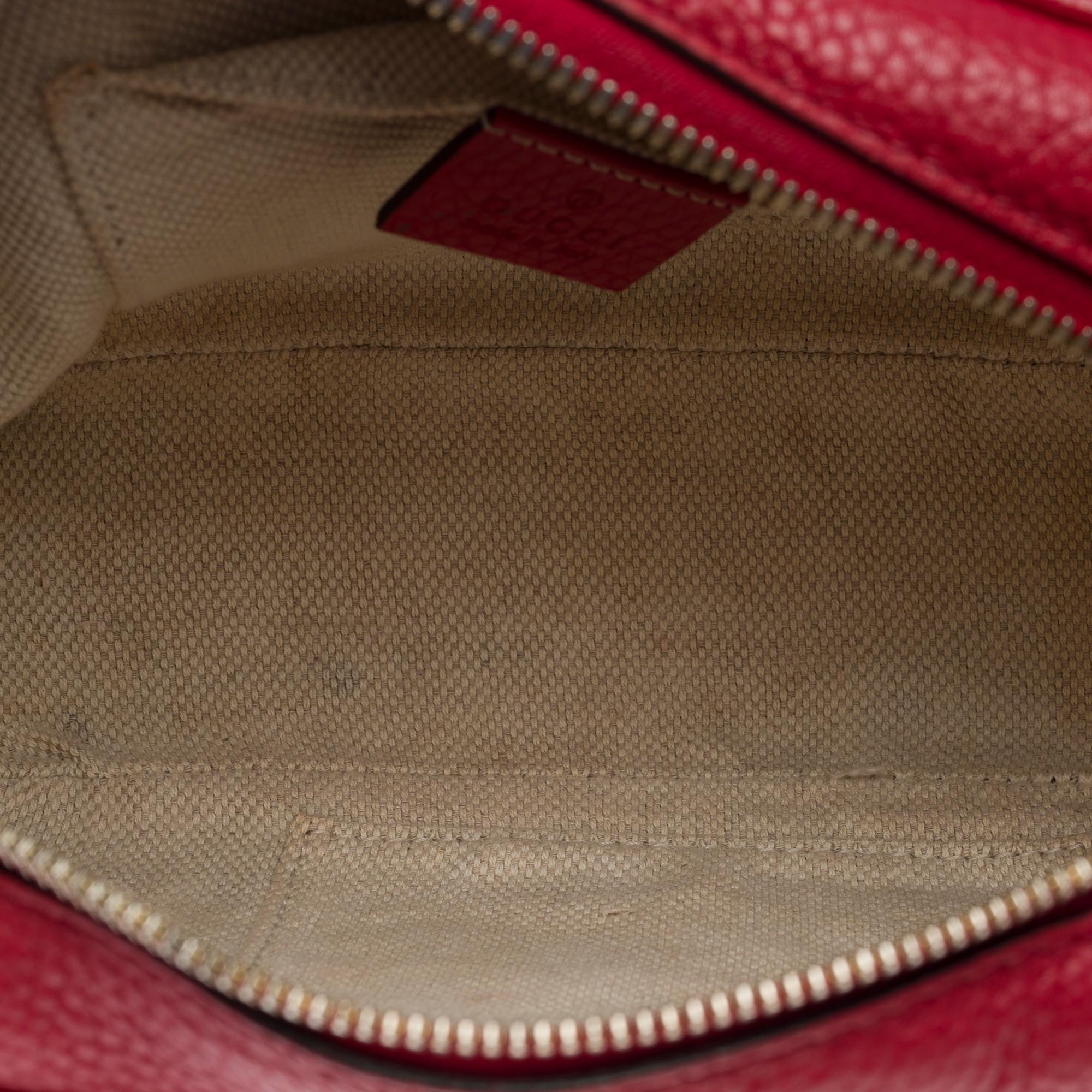 Gorgeous Gucci Soho bag in red leather, GHW 3
