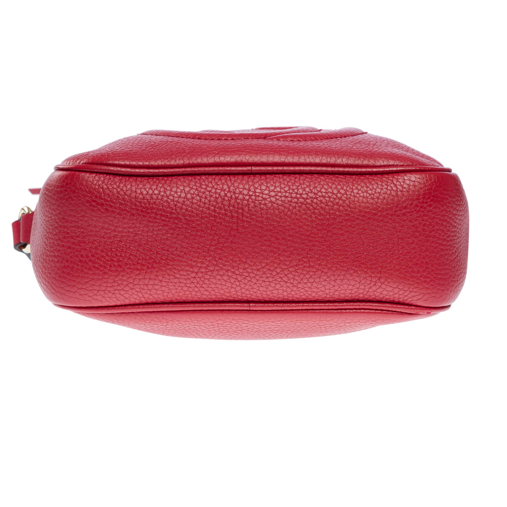 Gorgeous Gucci Soho bag in red leather, GHW 4