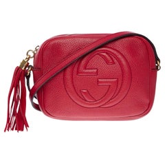 Gorgeous Gucci Soho bag in red leather, GHW