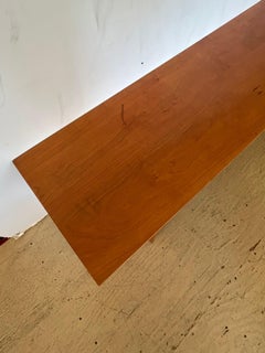 Splendida panchina in ciliegio realizzata a mano dal maestro falegname del Maine