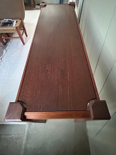 Gorgeous Hand Crafted Fine Figured Black Walnut and Purple Heart Wood Console