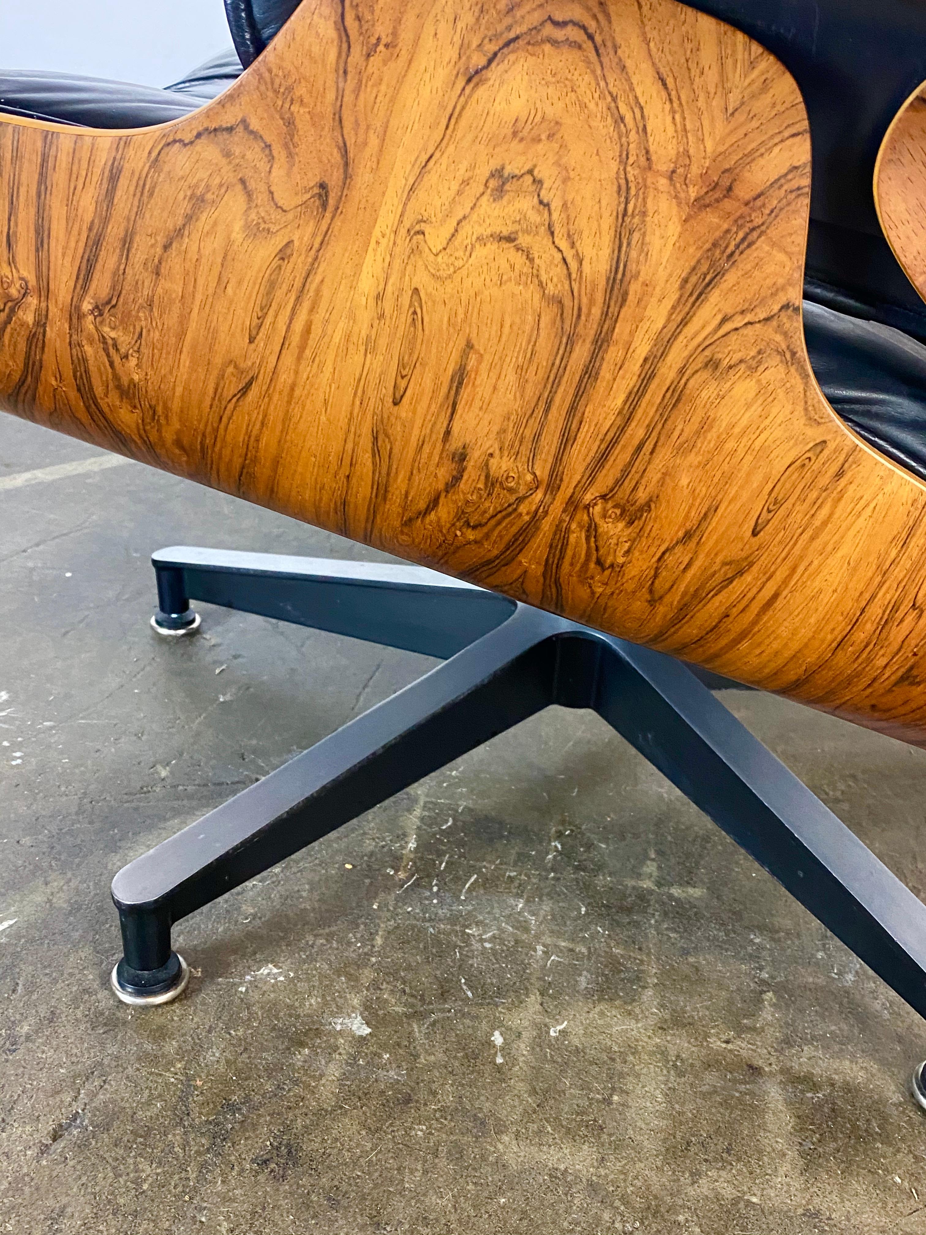Leather Gorgeous Herman Miller Eames Lounge Chair and Ottoman