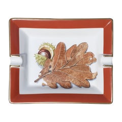 Gorgeous Hermès Ashtray Change Tray Autumn Fall theme in Porcelain