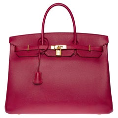 Gorgeous Hermes Birkin 40cm handbag in Red Garnet Epsom leather, GHW