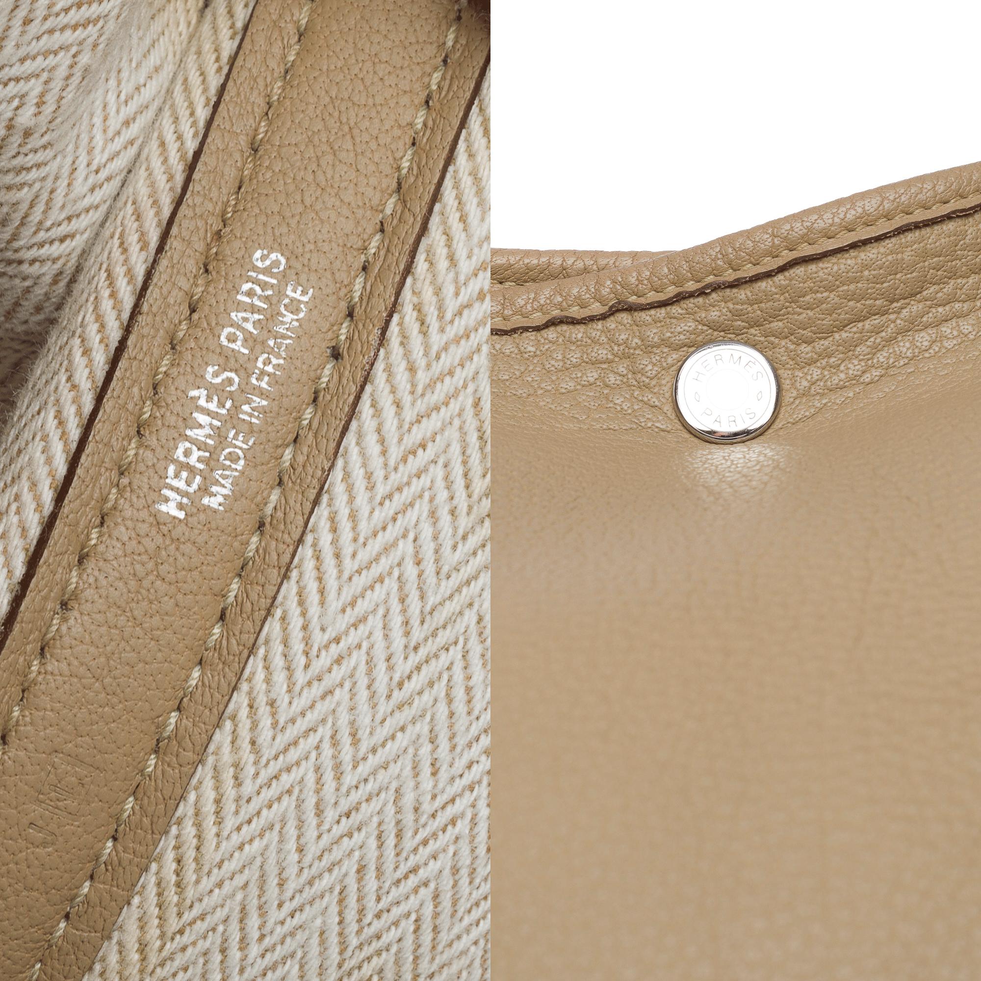 Gorgeous Hermès Garden Party 36 Tote bag in Etoupe Negonda leather, PHW 1
